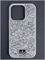 Чехол Swarovski для iPhone 15 Pro, силиконовый / Серебристый