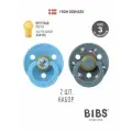 Набор 2 шт. Соска пустышка для новорожденных BIBS латексная классическая Studio Colour - Bumblebee 18-36 мес.