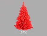 Искусственная ель тэдди (хвоя - PVC), флокированная, красная, 180 см, A Perfect Christmas