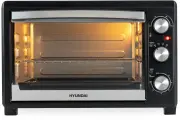 Мини-печь Hyundai MIO-HY073 26л. 1500Вт серебристый/черный, Световой индикатор, Таймер, Съемная решетка в комплекте