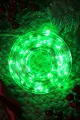 Гирлянда капелька росы, 50м, 500л, прозр. пр, Зеленый