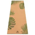 Пробковый коврик для йоги и фитнеса - Арт Йогаматик Tropic, 183x66x0.4 см