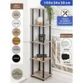 Этажерка деревянная GASTRORAG 1450/5, 5 полок, размеры 34 х 30 х 148.5 см