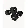 Гантели гексагональные STARFIT, обрезиненные, вес 14 кг, 2 шт