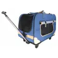 Сумка-тележка для собак и кошек, Bentfores (4 колеса, 62 х 39 х 35 см, синий, 33226)
