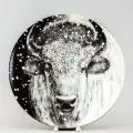 Тарелка декоративная 30 см Императорский фарфоровый завод Тотем. Бизон
