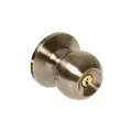 Ручка-кноб Фабрика замков 6073, ключ/фиксатор, цвет бронза