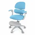 Растущее компьютерное детское кресло с подлокотниками Ergokids Air Tronix Y-513ARM синее
