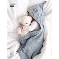 Полотенце Rudiks, для новорожденных, с капюшоном, 100%, хлопок, цвет серый, 85x85 см