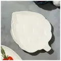Тарелка Артишоки, белая, 20 х 17 см
