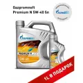 Набор моторных масел Gazpromneft Premium N 5W-40, канистра 5л +1 л