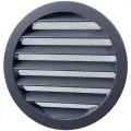 Решетка вентиляционная круглая D160 мм RAL7024 графитовый серый матовый