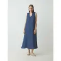 Платья Maison David DRESS-2 серовато-синий, Размер XXL