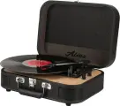 Виниловый проигрыватель Alive Audio Liberty Macassar Pass, с Bluetooth, встроенный фонокорректор, черный