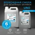 Эпоксидная смола для объемных заливок SlabDoc Epoxy UNO - 6 кг, прозрачная