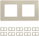 Рамка Legrand Etika двухместная универсальная слоновая кость (комплект из 10 шт.)