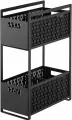 Подставка с корзинами для хранения двухуровневая TOWER