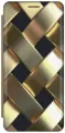 Чехол-книжка на Apple iPhone 6s / 6 / Эпл Айфон 6 / 6с с рисунком Золотистое плетение золотистый
