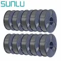 SUNLU PETG Filament, Gray, 1.75mm,10PCS,13KG, with detachable spool.enhanced toughness and is suitable for 3D printers