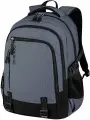 Рюкзак женский мужской, школьный спортивный городской, для подростка серый с отделением для ноутбука и кошельком, 2 отд, 48x33x19 см, Heikki, 273871