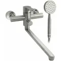 Смеситель для ванны и душа MAGNUS 9229 шаровый с дивертором на корпусе из нержавеющей стали, хром