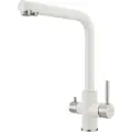 Смеситель для кухни под фильтр с краном для питьевой воды Milacio Ultra ( MCU.553.WH) белый