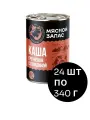 Каша гречневая с тушеной говядиной Мясной запас 24 шт*340 г без ГМО м сои