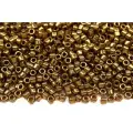 Бисер японский MIYUKI Delica цилиндр 11/0 DB-0022L светлая бронза, металлизированный, 5 грамм