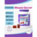 Бэби формула Мишки Спокойствие пастилки жев., 60 шт., 1 уп., клубника