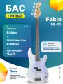 Бас-гитара (Набор бас-гитары с комбоусилителем) Fabio PB-10 WH Белая
