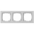 Рамка установочная Gira 3 поста, цвет Серый матовый, серия Е2, 021337