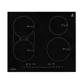 Варочная панель Monsher MHI 6112, индукционная, стеклокерамическая, 4 конфорки, чёрная