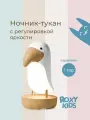 Ночник детский интерьерный TOUCAN от ROXY-KIDS, USB Type-C, с аккумулятором для детской, цвет белый