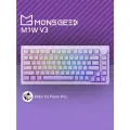 Механическая клавиатура Akko MonsGeek M1W V3 Lilac Purple, (Akko V3 Piano Pro), Английская раскладка，Трехрежимная связь