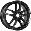 RST R076 16x6 4x100 et48 dia54.1 Черный с полированной лицевой поверхностью