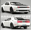 Коллекционная масштабная модель Dodge Charger SRT Hellcat 1:24 (металл, свет, звук)