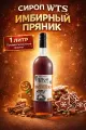 Сироп WTS! Имбирный пряник для кофе, коктейлей, десертов, лимонада и мороженого 1л