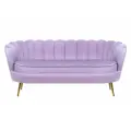 Прямой дизайнерский диван ракушка, Pearl triple purlpe, фиолетовый
