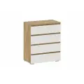 Комод для одежды Нонтон Инта, 80.2x46x95,8 см, Дуб Золотой / Белый