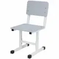 Стул Polini kids City S Ученик 2 группы белый-серый