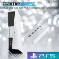 USB хаб для PS5 с установкой на консоль цвет белый 9915