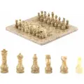 Подарочные шахматы Игрок камень оникс ракушечник 25х25 см 121656