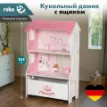 Кукольный домик Roba, МДФ, до 3 кукол, 2 этажа, ящик для игрушек, до 11 лет