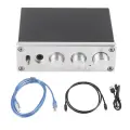 AC Q3 PRO DAC Decoding Audio Decoder with Headphone Amplifier for 3.5MM Headphones (Silver)