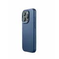 Чехол Mujjo Full Leather Case MagSafe для iPhone 15 Pro (blue)