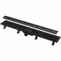 Душевой лоток Alca Plast Alcaplast APZ10BLACK-650M Simple Водоотводящий желоб с порогами для перфорированной решетки, черный матовый