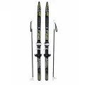 Лыжи детские с палками с креплениями 120/95 см NovaSport Black комплект лыжный детский