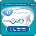 Подгузники-трусы iD Pants Large, объем талии 100-140 см, 30 шт.