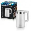 Чайник ERGOLUX PRO из нержавеющей стали и пластика, объем 1,8 л, мощность 2200Вт