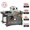 Новый тип мощной настольной пилы без пыли, многофункциональной для резки древесины (угол резания 45 -90 , 2000 Вт, 5000 об/мин)